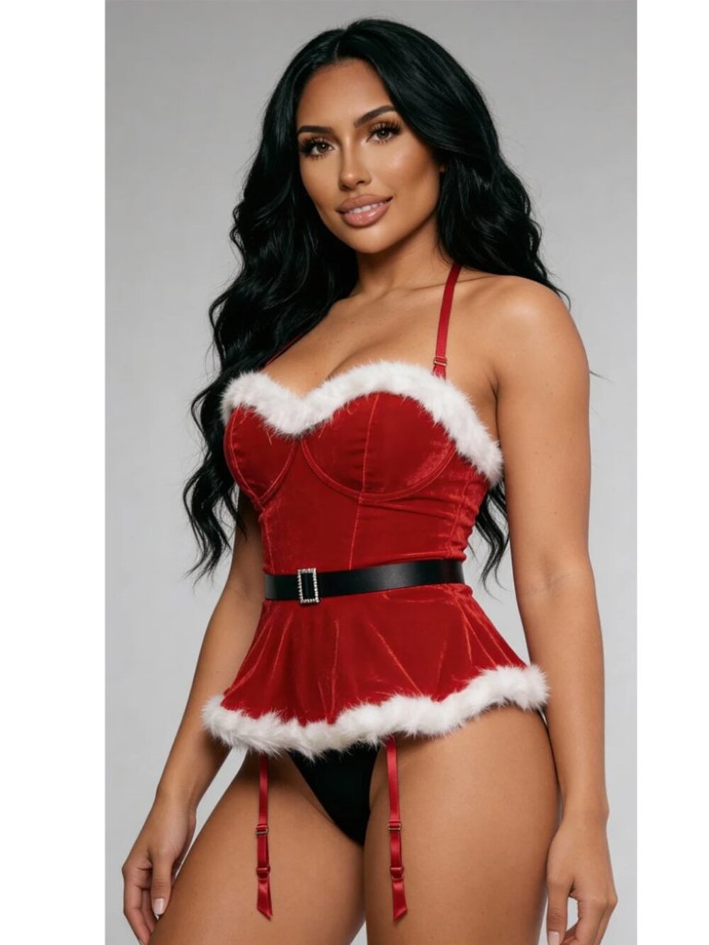 Santa Baby 2-Piece Lingerie Set for Women
